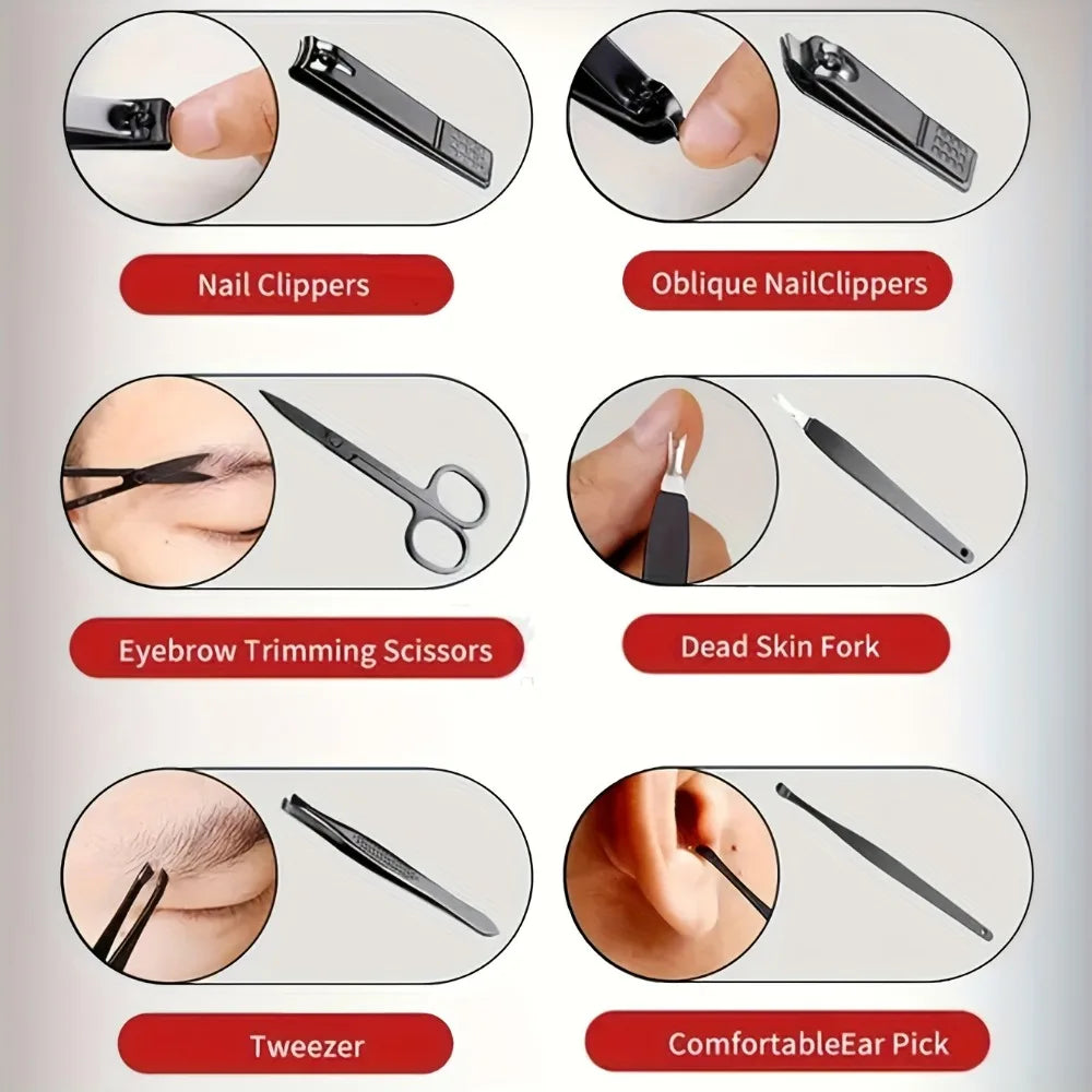 Set para uñas y cuidado personal.